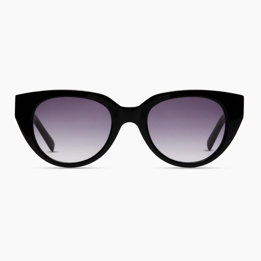 NWT Quince Capri Polarized Acetate Sunglasses Black with Grey Gradient Lens